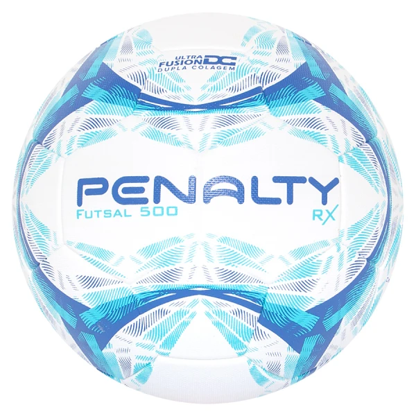 BOLA PENALTY RX R1 500 IX FUTSAL - Branco/azul