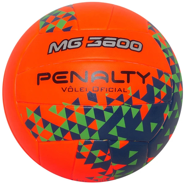 BOLA PENALTY VÔLEI MG 3600 FUSION VIII - Laranja/verde