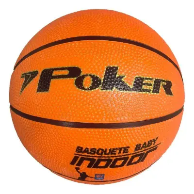 BOLA POKER BASQUETE INDOOR BABY N3 - Laranja