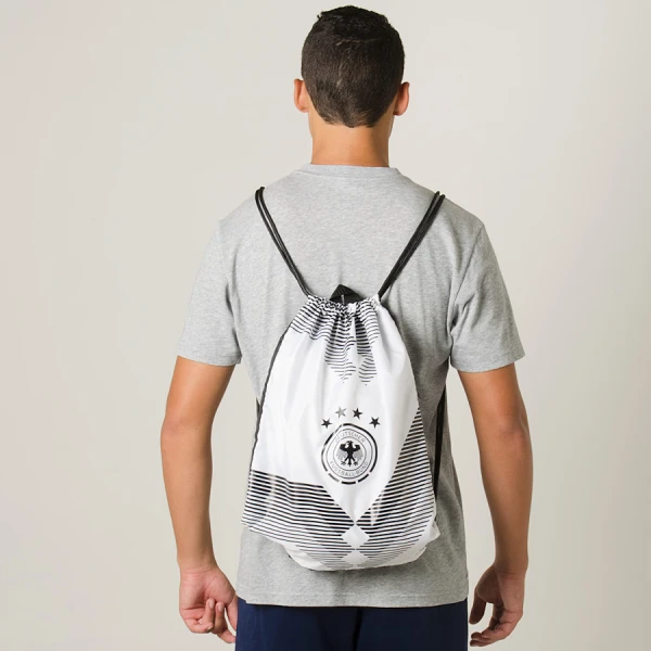 BOLSA ADIDAS GYMBAG ALEMANHA SAQUINHO - Preto/branco