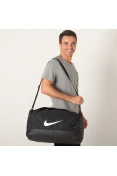 BOLSA NIKE DUFFEL BRASILIA PEQUENA 40 LITROS - Preto/branco
