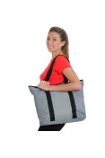 BOLSA NIKE NSW WOMENS BLUE LABEL TOTE - Cinza/verde BOLSA NIKE NSW WOMENS BLUE LABEL TOTE - Cinza/verde