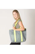 BOLSA NIKE NSW WOMENS BLUE LABEL TOTE - Grafite/verde BOLSA NIKE NSW WOMENS BLUE LABEL TOTE - Grafite/verde