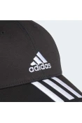 BONÉ ADIDAS 3 LISTRAS PROTECAO UV - Preto/branco BONÉ ADIDAS 3 LISTRAS PROTECAO UV - Preto/branco