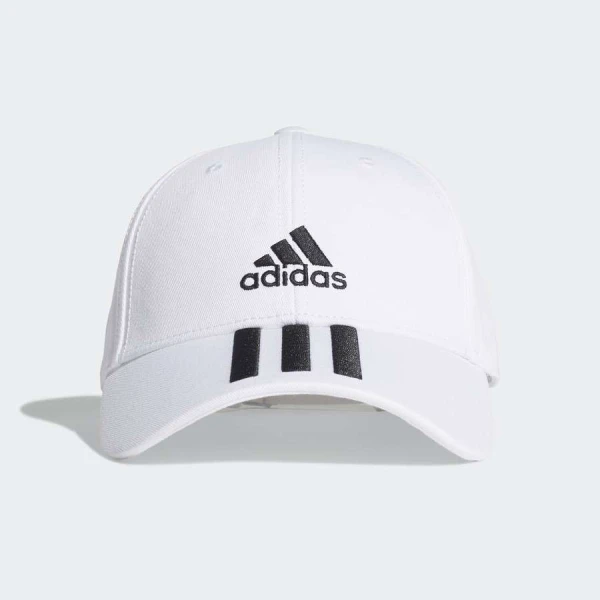 BONÉ ADIDAS BASEBALL 3 LISTRAS - Branco/preto