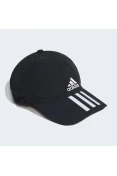 BONÊ ADIDAS BASEBALL AEROREADY 3-STRIPES - Preto/branco