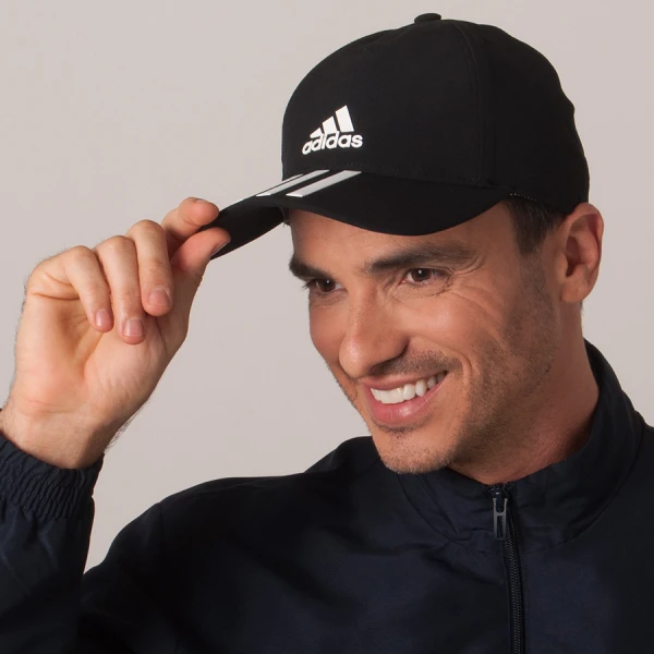 BONÉ ADIDAS C40 3S CLIMALITE - Preto/branco