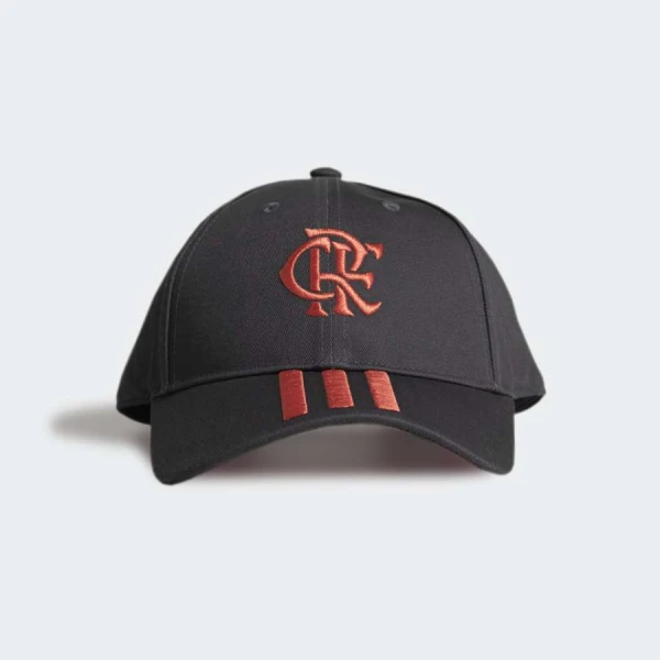 BONE ADIDAS FLAMENGO - Grafite/vermelho