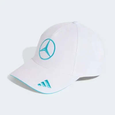 BONÉ ADIDAS MERCEDES AMG PETRONAS FI GEORGE RUSSEL - Branco/azul celeste