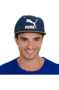 BONÉ PUMA SUEDE CAP - Marinho/marrom BONÉ PUMA SUEDE CAP - Marinho/marrom