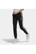 CALÇA ADIDAS 3 STRIPES COM PUNHO FEMININO - Preto/branco CALÇA ADIDAS 3 STRIPES COM PUNHO FEMININO - Preto/branco
