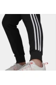 CALÇA ADIDAS 3 STRIPES COM PUNHO FEMININO - Preto/branco CALÇA ADIDAS 3 STRIPES COM PUNHO FEMININO - Preto/branco