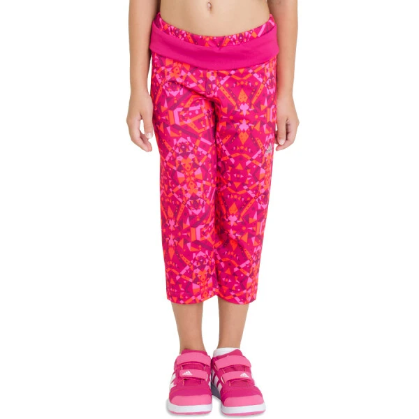 CALÇA ADIDAS CORSÁRIO PRINT WR INFANTIL - Pink