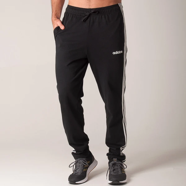 CALÇA ADIDAS ESSENTIALS 3S MASCULINA - Preto/branco