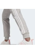 CALÇA ADIDAS ESSENTIALS FRENCH TERRY 3-STRIPES FEMININA - Cinza/branco CALÇA ADIDAS ESSENTIALS FRENCH TERRY 3-STRIPES FEMININA - Cinza/branco