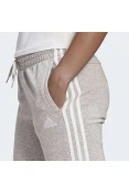 CALÇA ADIDAS ESSENTIALS FRENCH TERRY 3-STRIPES FEMININA - Cinza/branco CALÇA ADIDAS ESSENTIALS FRENCH TERRY 3-STRIPES FEMININA - Cinza/branco