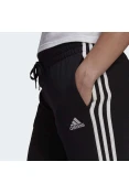CALÇA ADIDAS ESSENTIALS FRENCH TERRY 3-STRIPES FEMININA - Preto/branco CALÇA ADIDAS ESSENTIALS FRENCH TERRY 3-STRIPES FEMININA - Preto/branco