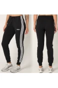 CALÇA ADIDAS ESSENTILAS 3S FEMININA - Preto/branco CALÇA ADIDAS ESSENTILAS 3S FEMININA - Preto/branco