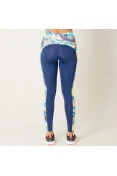 CALÇA ADIDAS LEGGING M OS BRASILIANA FEMININA - Azul/amarelo