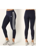 CALÇA ADIDAS LEGGING RUNNING 3S FEMININA - Marinho/branco CALÇA ADIDAS LEGGING RUNNING 3S FEMININA - Marinho/branco