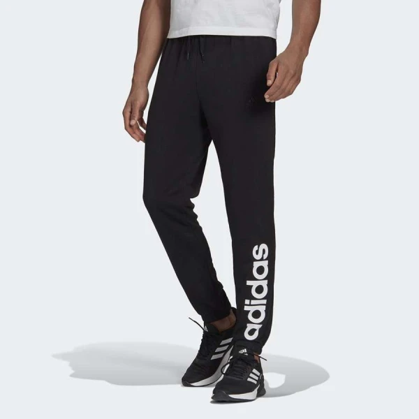 CALÇA ADIDAS LOGO LINEAR MASCULINA - Preto/branco