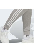 CALÇA ADIDAS MOLETINHO ESSENTIALS 3-STRIPES FEMININA - Cinza/branco CALÇA ADIDAS MOLETINHO ESSENTIALS 3-STRIPES FEMININA - Cinza/branco