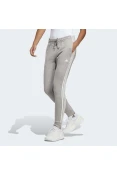 CALÇA ADIDAS MOLETINHO ESSENTIALS 3-STRIPES FEMININA - Cinza/branco CALÇA ADIDAS MOLETINHO ESSENTIALS 3-STRIPES FEMININA - Cinza/branco