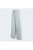 CALÇA ADIDAS PARACHUTE ESSENTIALS 3S FEMININO - Cinza/branco