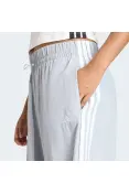 CALÇA ADIDAS PARACHUTE ESSENTIALS 3S FEMININO - Cinza/branco