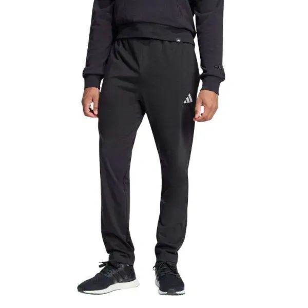 CALÇA ADIDAS SMALL LOGO SINGLE JERSEY MASCULINA - Preto