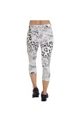CALÇA CORSÁRIO CCT GRÁFICA ADIDAS FEMININA - Branco/preto CALÇA CORSÁRIO CCT GRÁFICA ADIDAS FEMININA - Branco/preto