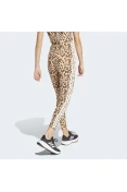 CALÇA LEGGING ADIDAS ESSENTIALS 3-STRIPES ANIMAL PRINT FEMININA - Bege/marrom CALÇA LEGGING ADIDAS ESSENTIALS 3-STRIPES ANIMAL PRINT FEMININA - Bege/marrom
