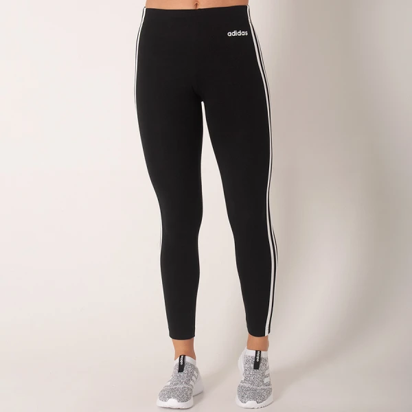 CALÇA LEGGING ADIDAS ESSENTIALS 3S FEMININA - Preto/branco