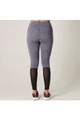 CALÇA LEGGING ADIDAS M 3S L FEMININA - Marinho/cinza CALÇA LEGGING ADIDAS M 3S L FEMININA - Marinho/cinza