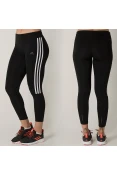 CALÇA LEGGING ADIDAS RUNNING 3S FEMININA - Preto/branco CALÇA LEGGING ADIDAS RUNNING 3S FEMININA - Preto/branco