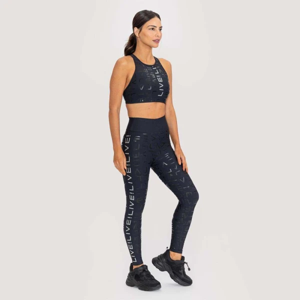 CALÇA LEGGING LIVE ICON LUX FEMININA - Preto