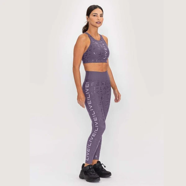 CALÇA LEGGING LIVE ICON LUX FEMININA - Roxo