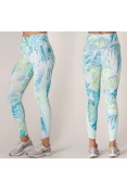 CALÇA LEGGING NIKE HYPERFLORA FEMININA - Azul/verde CALÇA LEGGING NIKE HYPERFLORA FEMININA - Azul/verde