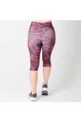 CALÇA LIVE CAPRI FLEX HINDSIGHT FEMININA - Preto/vermelho CALÇA LIVE CAPRI FLEX HINDSIGHT FEMININA - Preto/vermelho