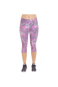 CALÇA LIVE CORSÁRIO ACTIVE EM FLEXAR FEMININA - Roxo/rosa CALÇA LIVE CORSÁRIO ACTIVE EM FLEXAR FEMININA - Roxo/rosa