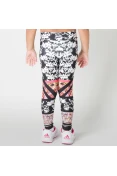 CALÇA LIVE LEGGING CUBISM BOOST INFANTIL - Branco/preto CALÇA LIVE LEGGING CUBISM BOOST INFANTIL - Branco/preto
