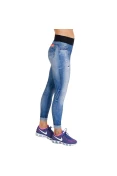CALÇA LIVE LEGGING IN FAVORITE JEANS FEMININA - Azul/preto CALÇA LIVE LEGGING IN FAVORITE JEANS FEMININA - Azul/preto