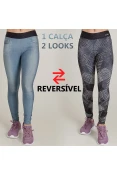 CALÇA LIVE LEGGING REVERSIBLE RISE JEANS INFANTIL - Azul/preto CALÇA LIVE LEGGING REVERSIBLE RISE JEANS INFANTIL - Azul/preto