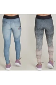 CALÇA LIVE LEGGING REVERSIBLE RUSH INFANTIL - Azul/preto CALÇA LIVE LEGGING REVERSIBLE RUSH INFANTIL - Azul/preto