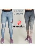 CALÇA LIVE LEGGING REVERSIBLE RUSH INFANTIL - Azul/preto CALÇA LIVE LEGGING REVERSIBLE RUSH INFANTIL - Azul/preto