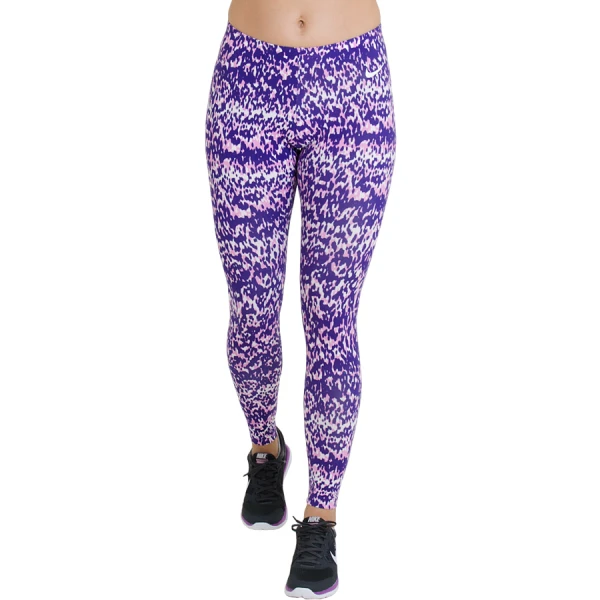 CALÇA NIKE LEGGING-SEE-AOP-2 FEMININA - Roxo/branco