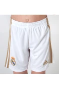 CALÇÃO ADIDAS REAL MADRID OFICIAL 1 2019/20 INFANTIL - Branco/dourado CALÇÃO ADIDAS REAL MADRID OFICIAL 1 2019/20 INFANTIL - Branco/dourado