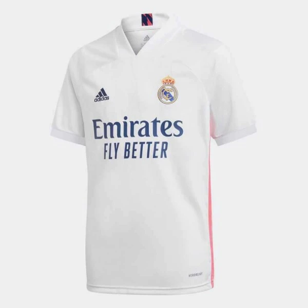 CAMISA 1 REAL MADRID 20/21 ADIDAS INFANTIL - Branco/marinho