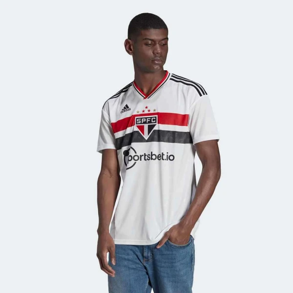 CAMISA 1 SÃO PAULO FC 22 ADIDAS MASCULINA - Branco