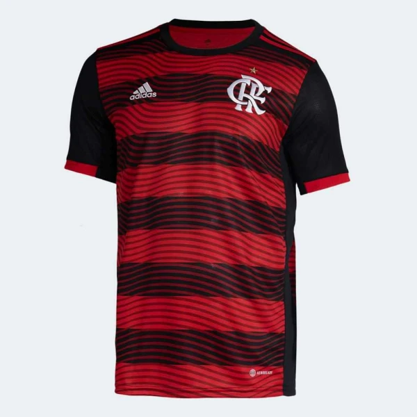 CAMISA ADIDAS 1 CR FLAMENGO 22/23 MASCULINA - Vermelho/preto